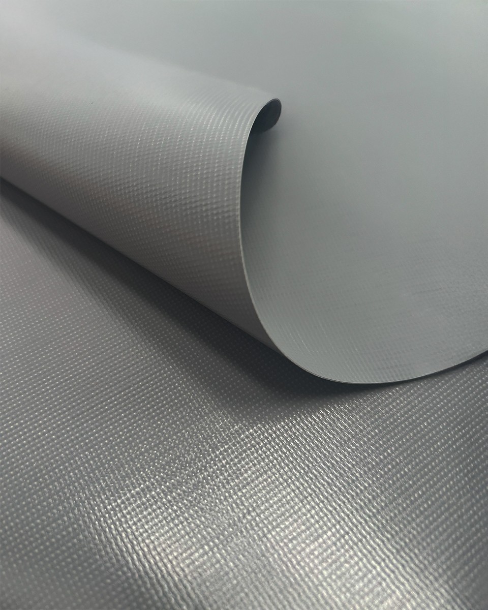 Polyester Tarpaulin Fabric 380 g/m² Reach (134)  grey