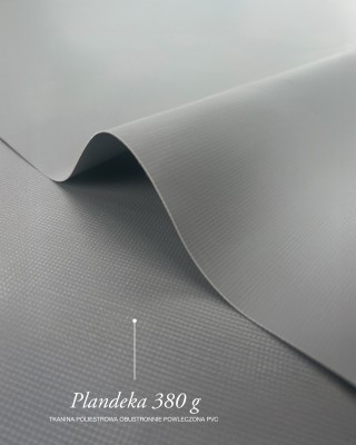 Polyester-Tarpaulin-Gewebe 380 g/m² Reach (134)  Grau