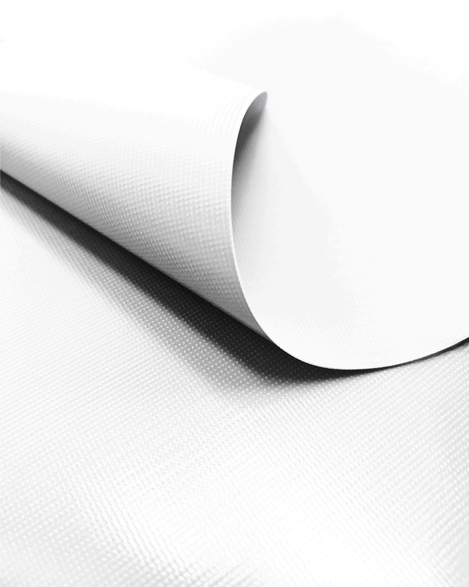 Polyester tarpaulin fabric 380 g/m² (501)  white