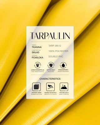 Polyester-Tarpaulin-Gewebe 380 g/m² (506) Gelb