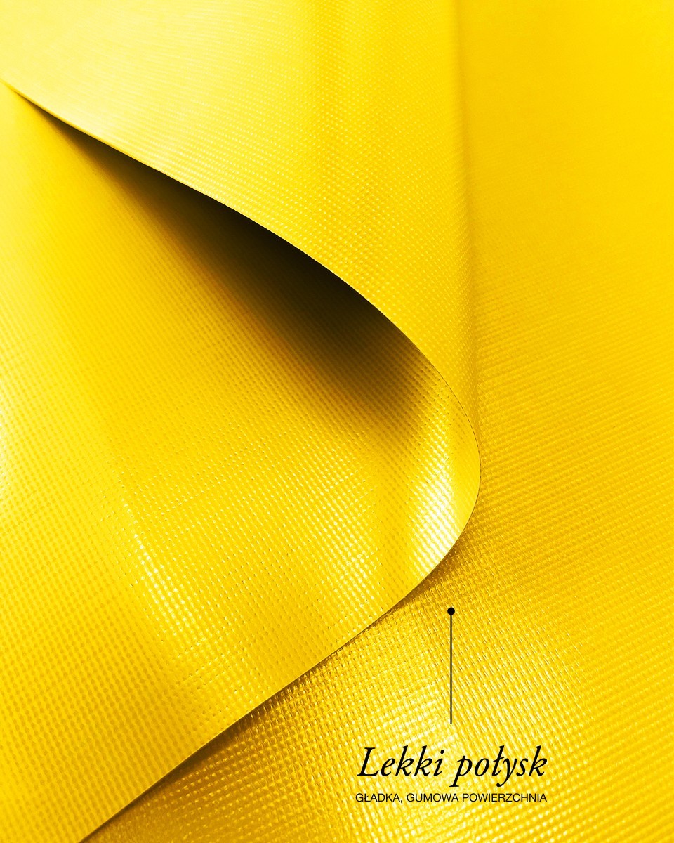 Polyester tarpaulin fabric 380 g/m² (506) yellow Polyester tarpaulin fabric 380 g/m² (506) yellow