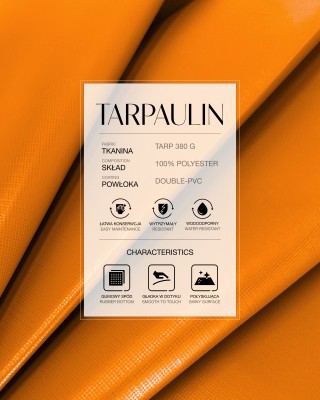 Polyester-Tarpaulin-Gewebe 380 g/m² (523) Orange