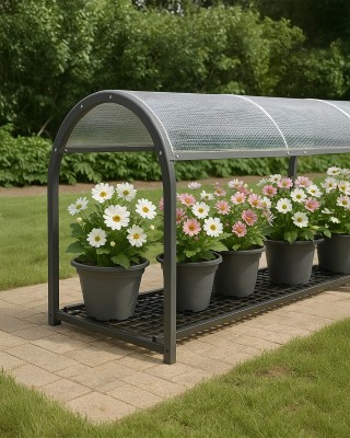 Transparent reinforced tarpaulin 0.55 mm