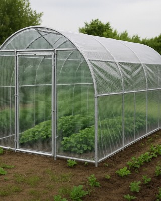 Transparent reinforced tarpaulin 0.55 mm