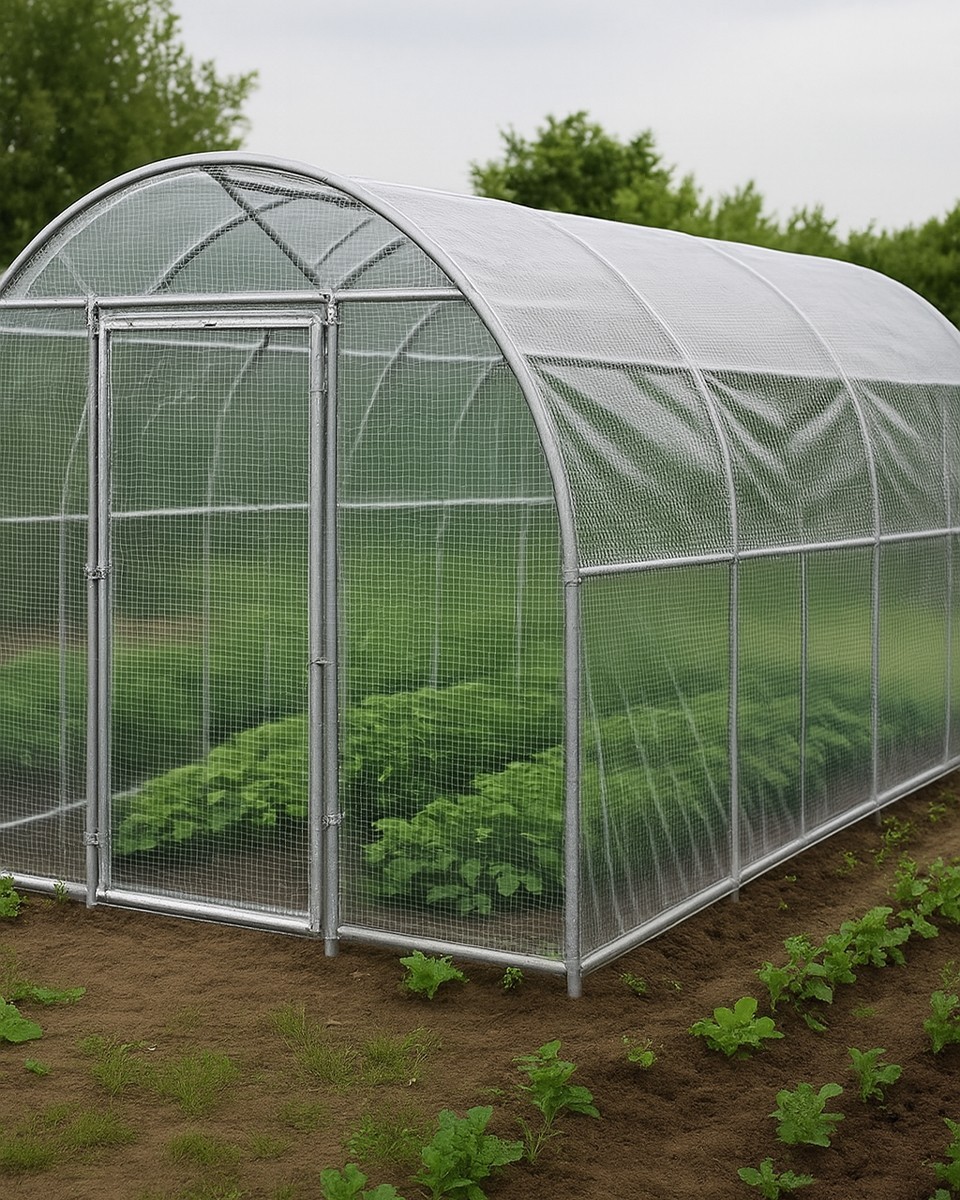Transparent reinforced tarpaulin 0.55 mm