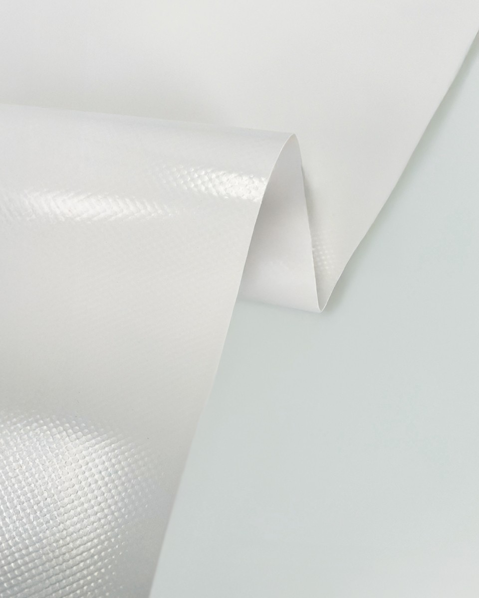 Polyester tarpaulin fabric 900 g/m² (501) white