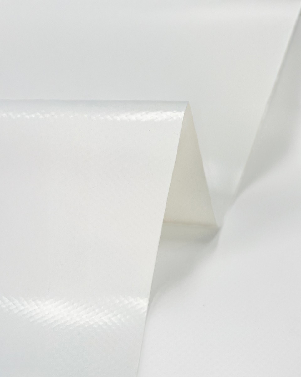 Polyester tarpaulin fabric 900 g/m² (501) white