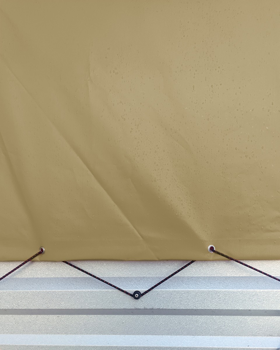 Polyesterová plachtovina tarpaulin 700 g/m² (885)  béžová