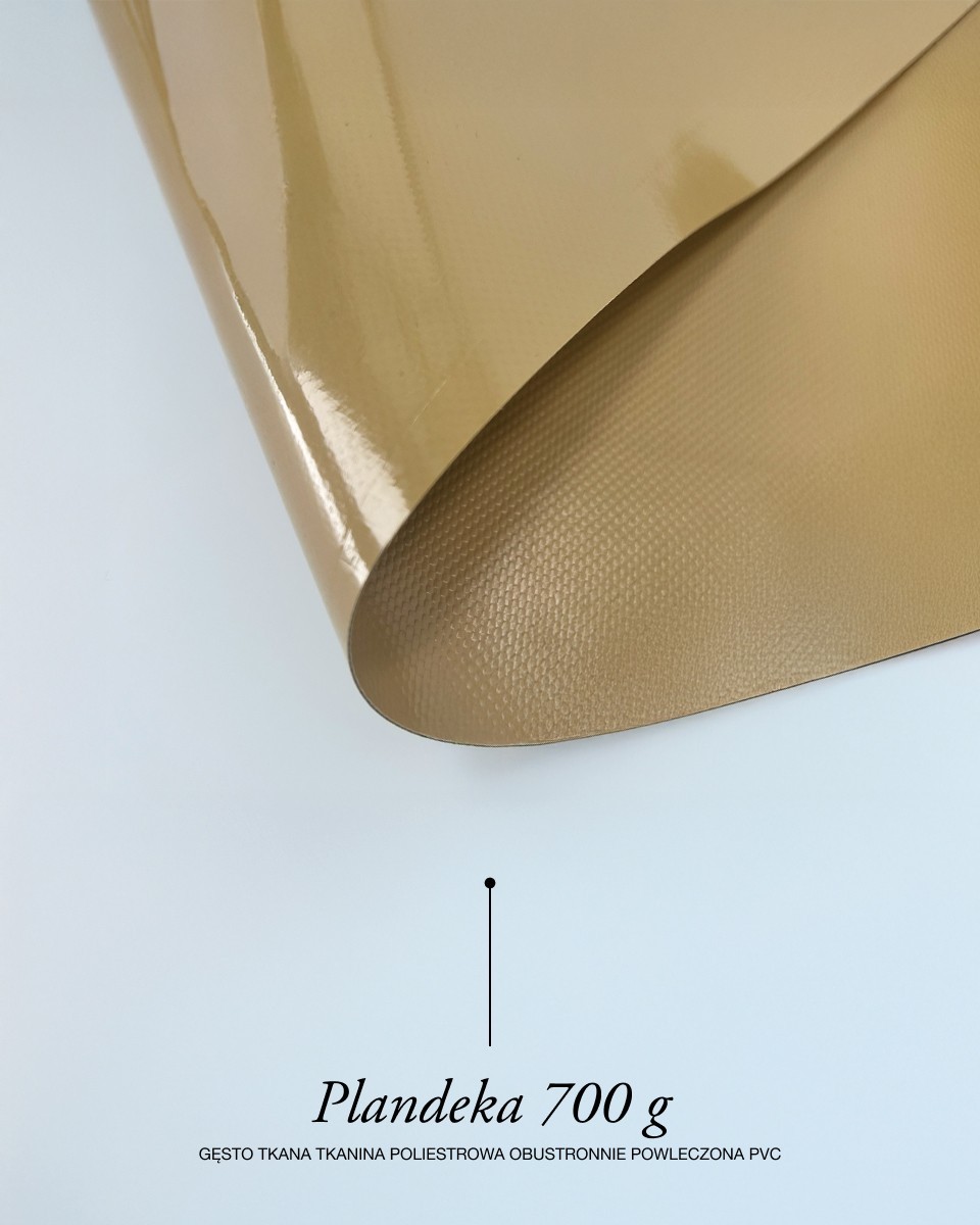 Plandeka poliestrowa Tarpaulin  700 g/m2 (885) beżowa