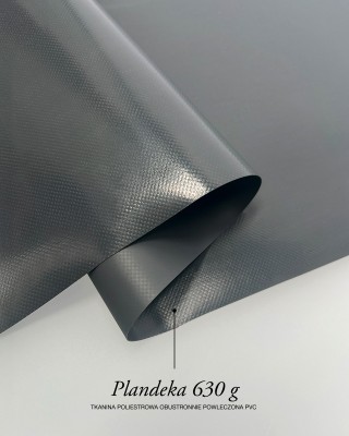 Polyester-Tarpaulin-Gewebe 630 g/m² (301) Dunkelgrau