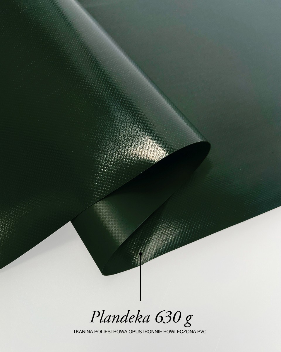 Polyesterová plachtovina tarpaulin 630 g/m² (693) tmavě zelená