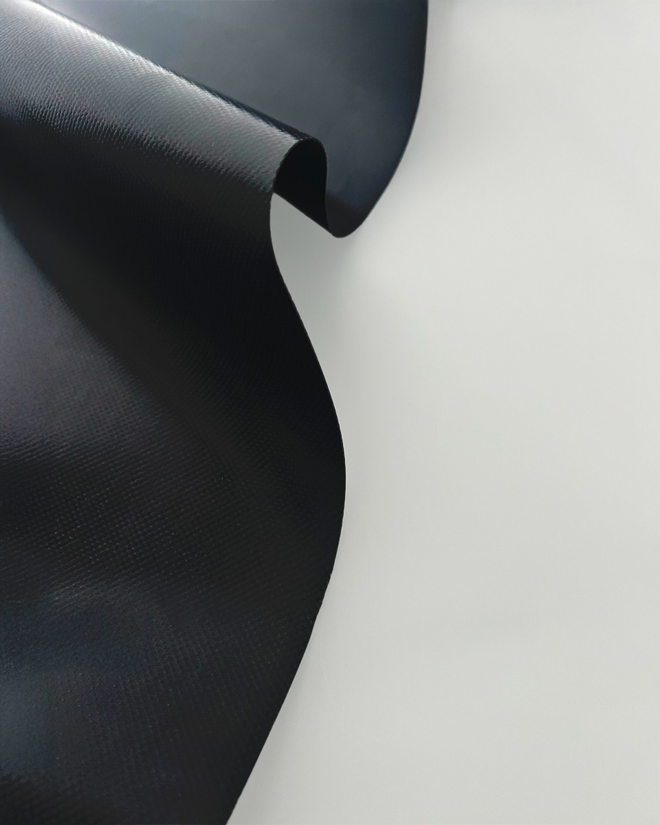 POLYESTER FABRIC TARPAULIN BLACK 150 CM 1 MB