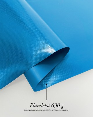 Polyester-Tarpaulin-Gewebe 630 g/m² (918) Blau