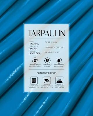 Polyester-Tarpaulin-Gewebe 630 g/m² (918) Blau