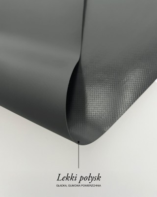 Polyester tarpaulin fabric 680 g/m² Reach (301) dark grey
