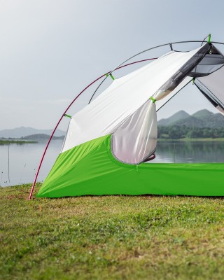 Polyesterová plachtovina tarpaulin 380 g/m² (684) světle  zelená