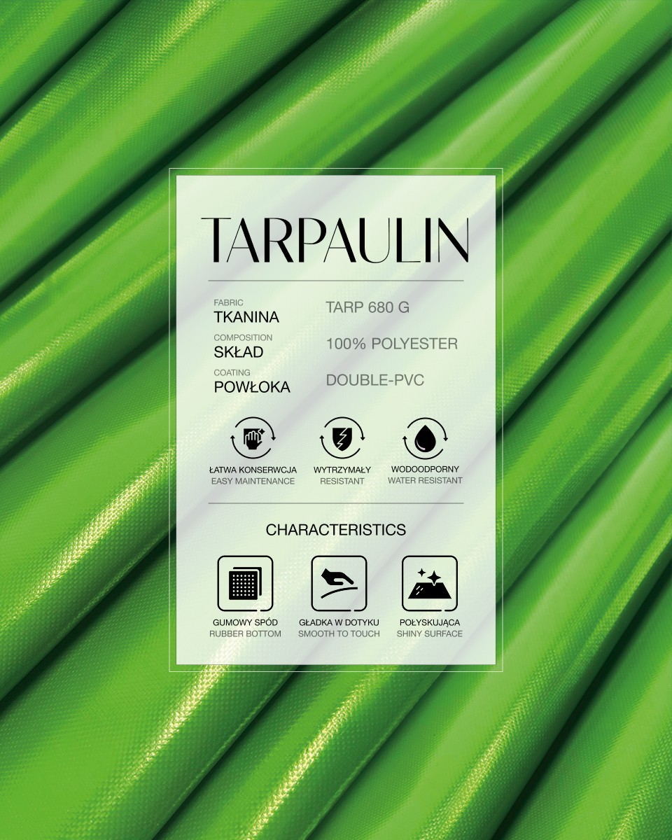 Polyester-Tarpaulin-Gewebe 680 g/m² REACH (684) Grün