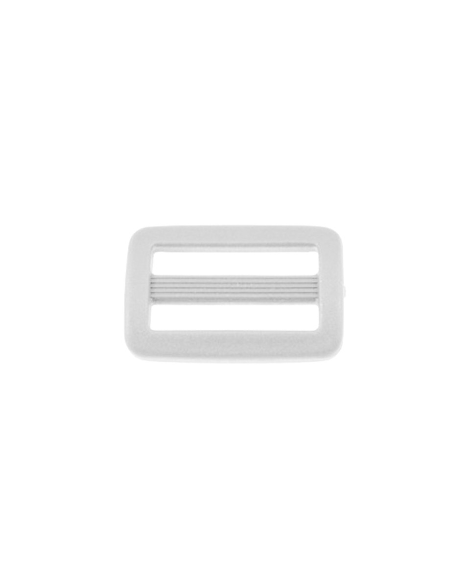 Plastic slide buckle 25/13 mm Ignacy&nbspwhite 100 pcs