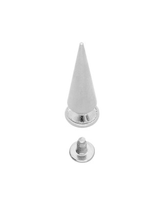METALL  KEGELSPITZEN SCREWBACK KNÖPFE 10/29 MM  NICKEL