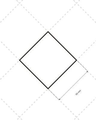 Podszewka pikowana karo 5x5 cm  (501) biała