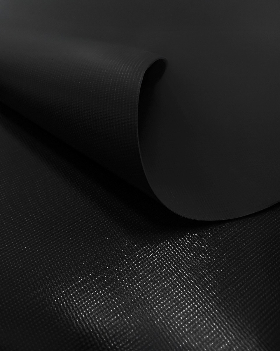 Polyester-Tarpaulin-Gewebe 380 g/m² (580)  Schwarz