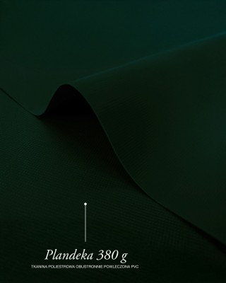 Polyester tarpaulin fabric 380 g/m² (693) dark green