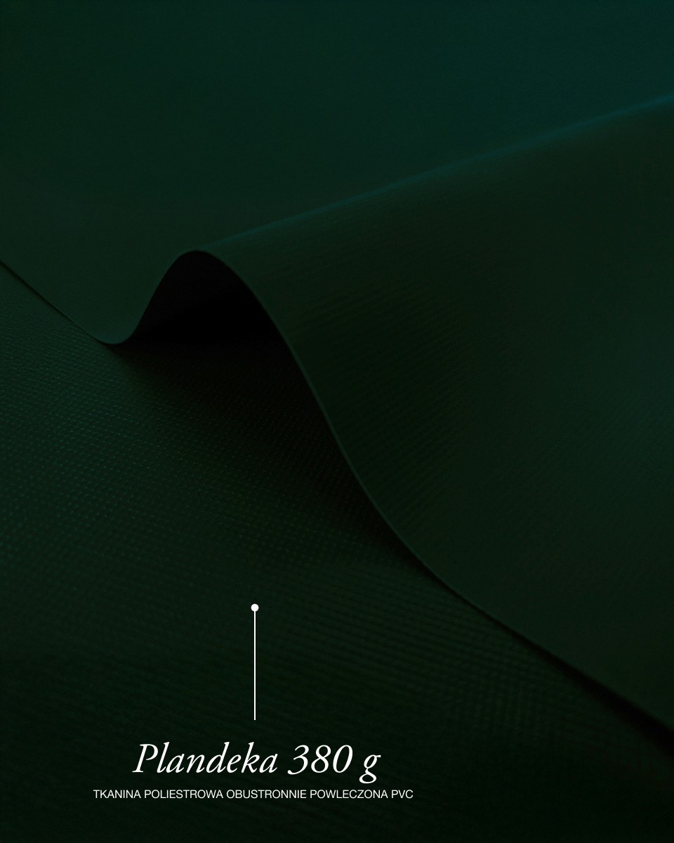 Polyester tarpaulin fabric 380 g/m² (693) dark green