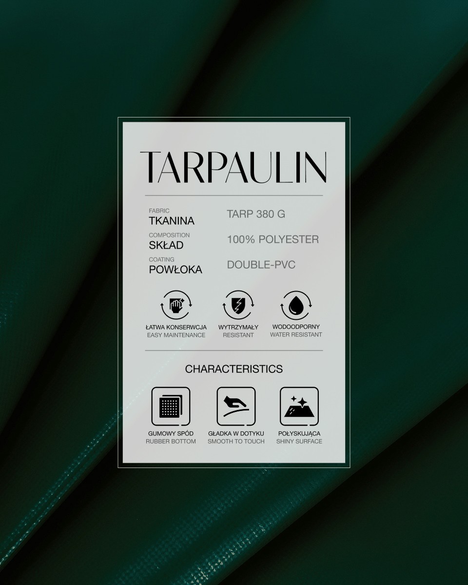 Polyester-Tarpaulin-Gewebe 380 g/m² (693) Dunkelgrün