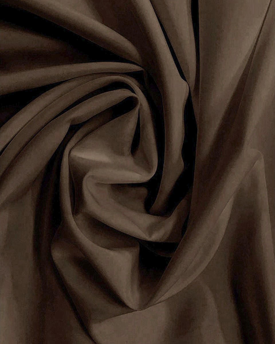 POLYESTER FABRIC 210D PU COVERED DARK BROWN 150 CM