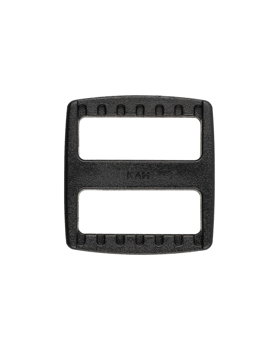 Plastic slide buckle KAM 25/24 mm reks black 100 pcs