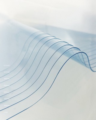 Phthalatfreie transparente PVC-Folie 0,50      mm