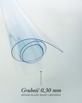 Phthalatfreie transparente PVC-Folie 0,30    mm