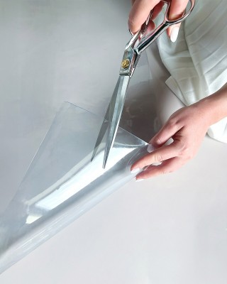 Phthalatfreie transparente PVC-Folie 0,40     mm