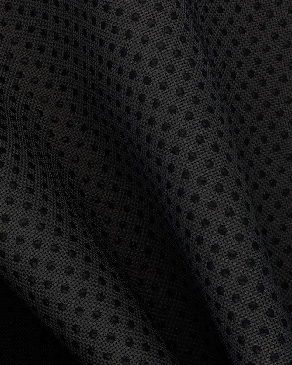 ANTIRUTSCHGEWEBE 600D PU-BESCHICHTET  SCHWARZ (580)  145 CM