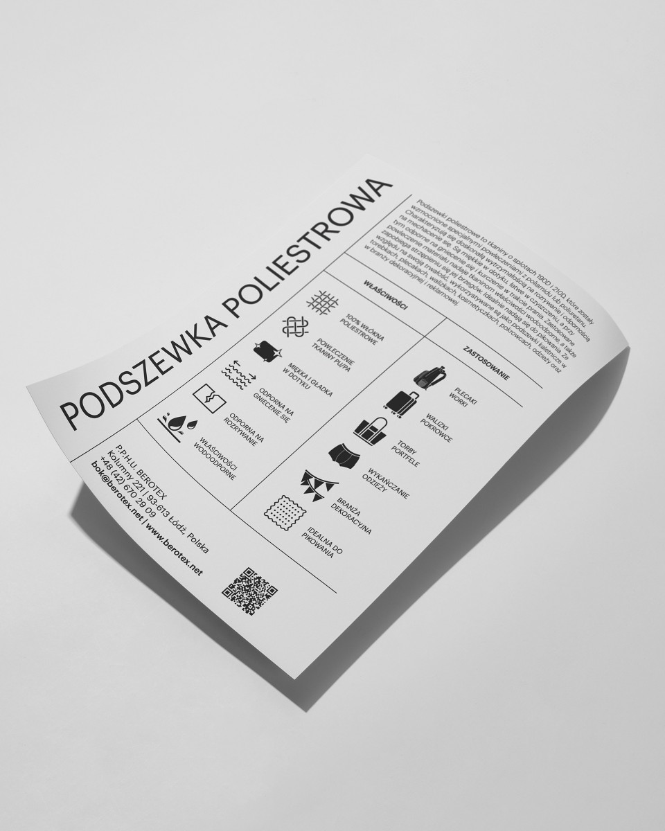 Polyesterfutterstoffe-Musterkarte