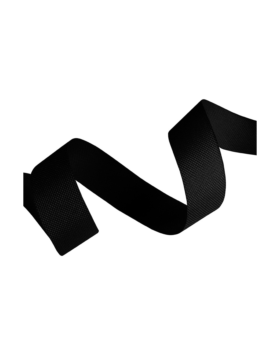 Polyester twill tape 25 mm black  (580)