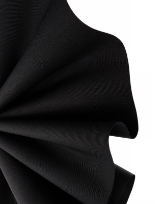 POLYESTER-STOFF 1000D PU  WASSERDICHT SCHWARZ