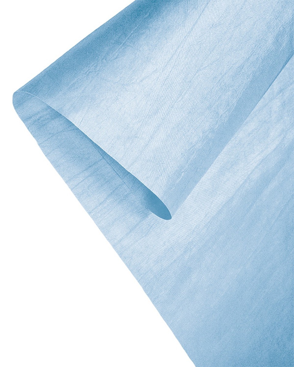 POLYESTER FABRIC 420D STONE WASH PU  COVERED  BLUE  150 CM