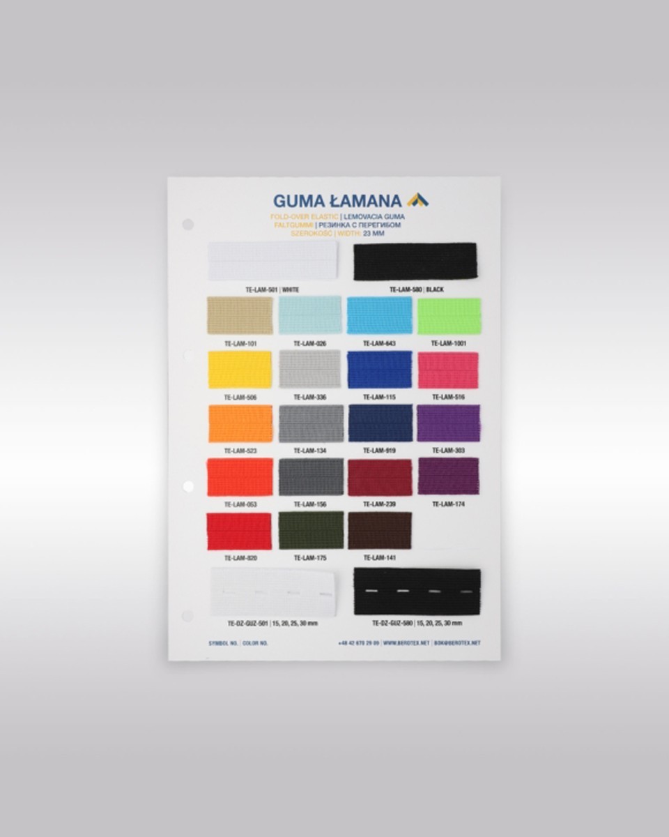 Broken rubber colour catalogue