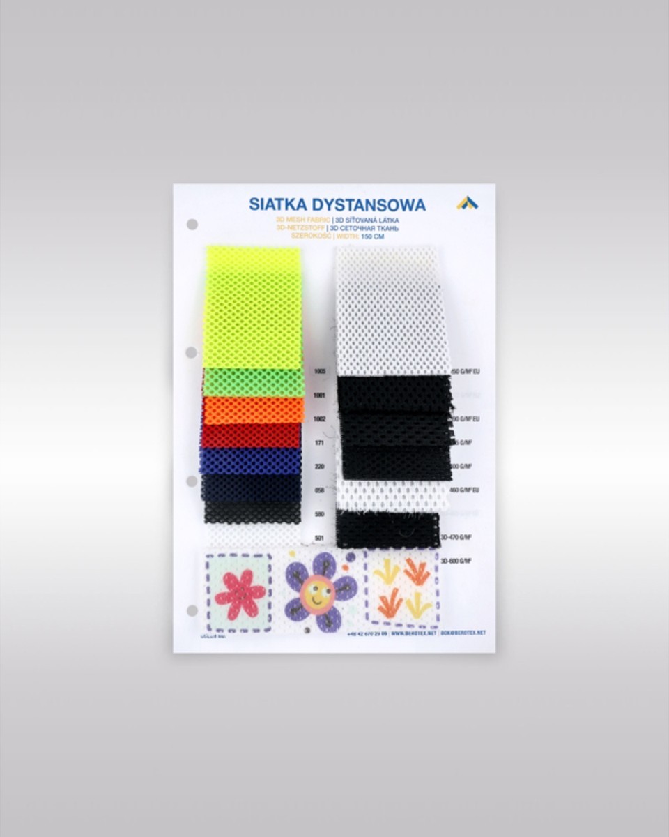 Farbkatalog für Abstandsnetze