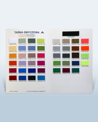 Colour catalogue for lanyard tape