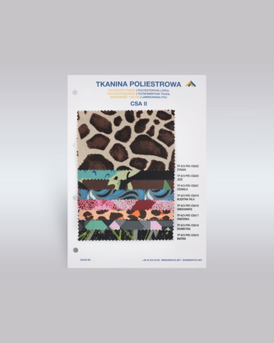 600d*300d PVC-Polyestergewebe Farbkatalog mit Muster II
