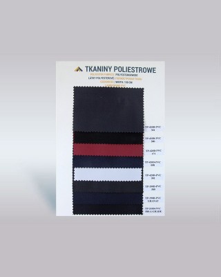 Katalog kolorów tkanin poliestrowych PVC 420D/210D/190D