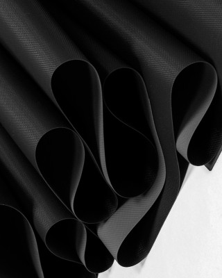 NYLONSTOFF 420D PVC-F A-GRADE-BESCHICHTET SCHWARZ 580 150 CM 40 LM