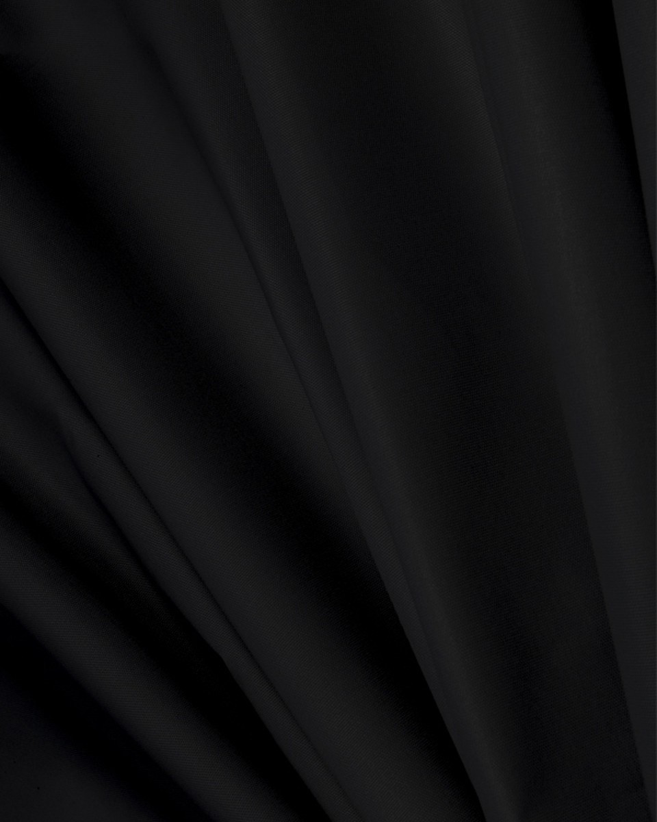 POLYESTER FABRIC  PU COVERED BLACK 150 CM