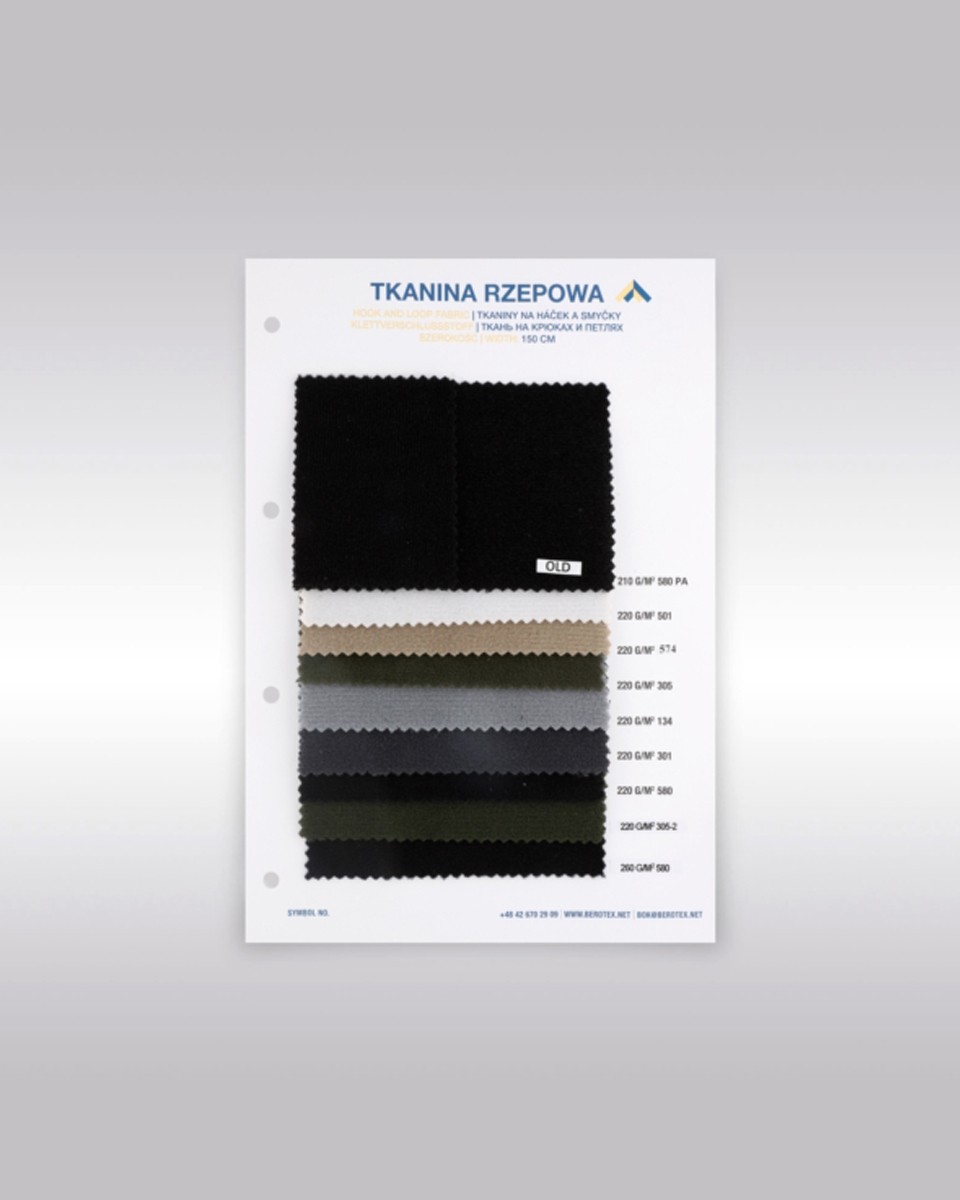 Velcro fabric colour catalogue