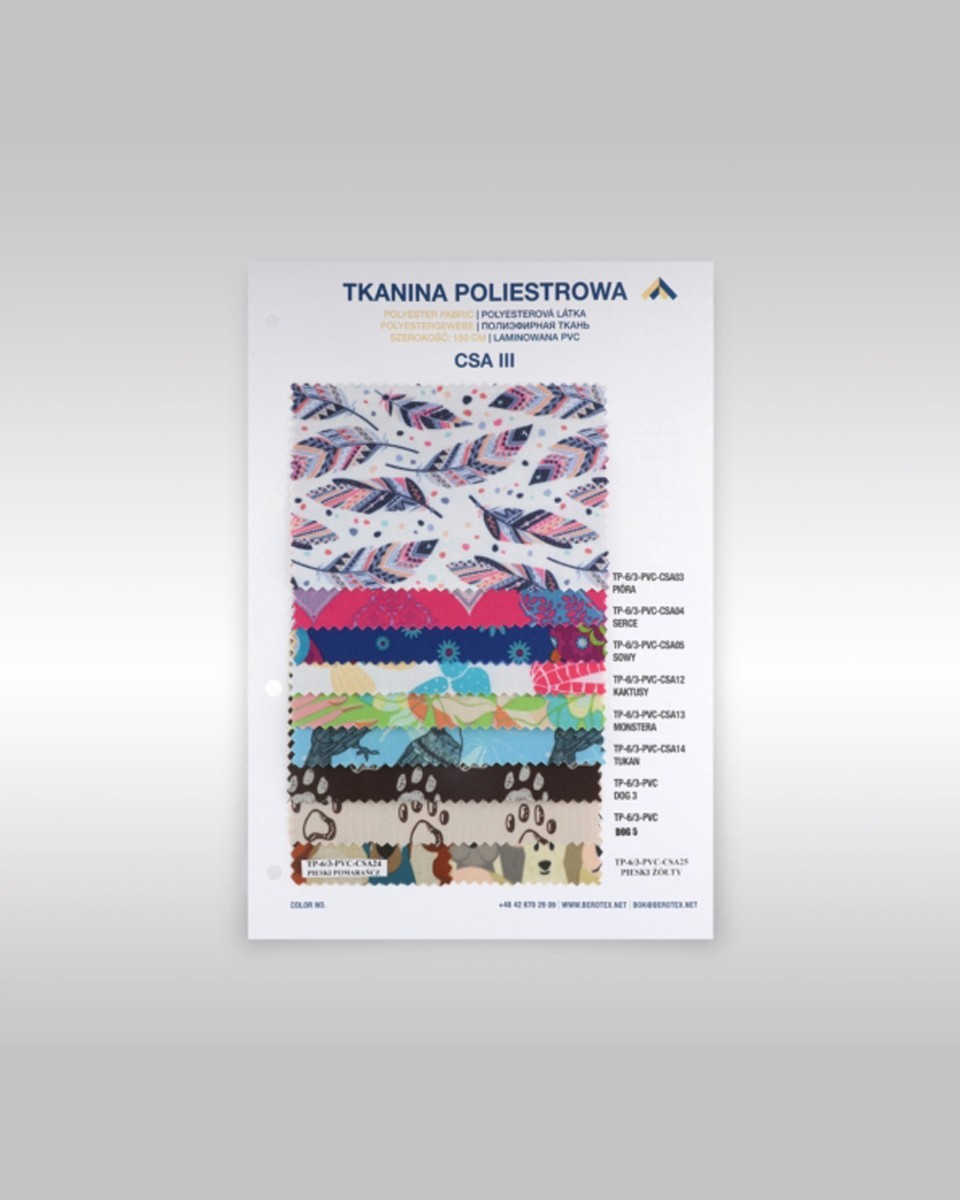 600d*300d PVC-Polyestergewebe Farbkatalog mit Muster III