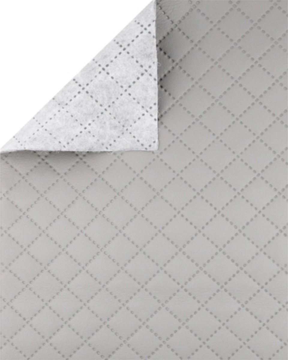 IMITATION QUILTED LEATHER STARS&nbspLIGHT GREY&nbsp140 CM 1 MB