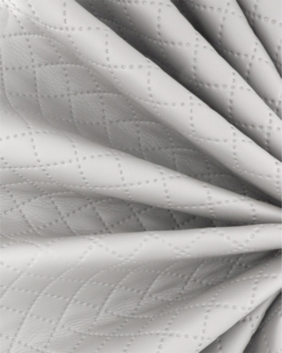 IMITATION QUILTED LEATHER STARS&nbspLIGHT GREY&nbsp140 CM 1 MB