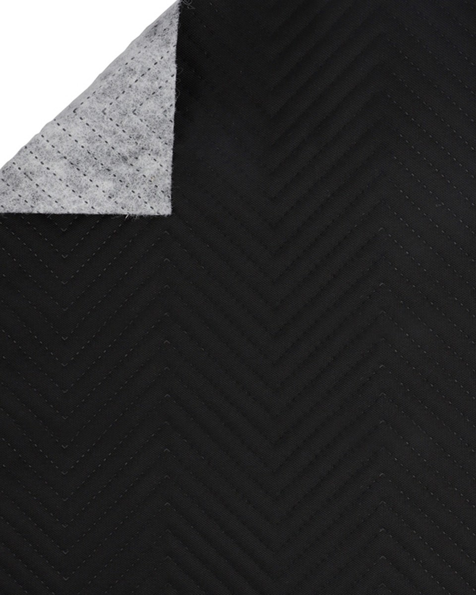 Quilted polyester fabric Oxford 600d pu*2 waterproof honeycomb (580) black 160 cm